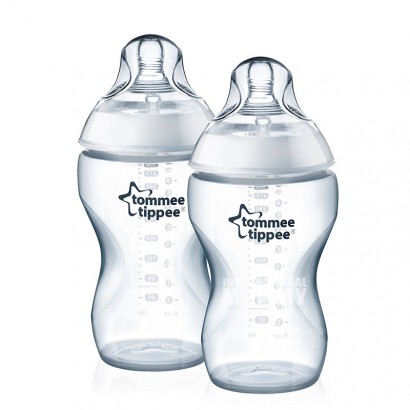 Tommee Tippee 英國湯美天地寬口防脹氣PP奶瓶2*340ml 3-6個月 海外本土原版