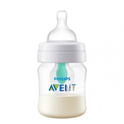 PHILIPS AVENT 英國飛利浦新安怡寬口PP塑膠防脹氣奶瓶125ml 0個月以上 海外本土原版