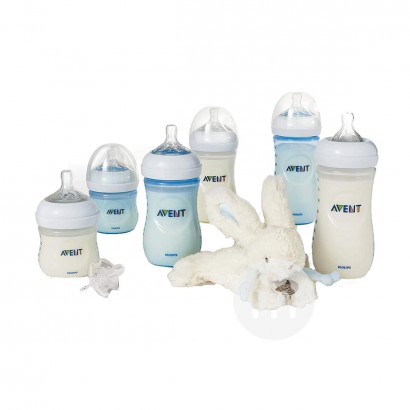 PHILIPS AVENT 英國飛利浦新安怡寬口徑PP奶瓶奶嘴玩具8件套 海外本土原版