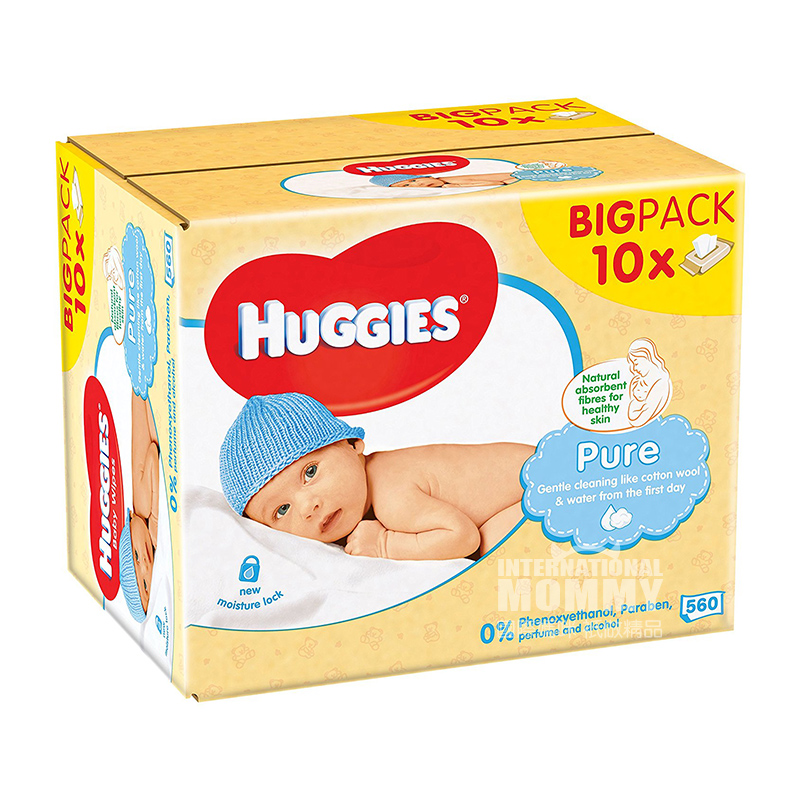 HUGGIES 美國好奇嬰兒濕巾560片 海外本土原版