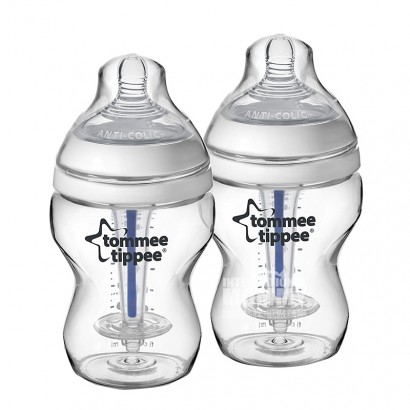 Tommee Tippee 英國湯美天地寬口防脹氣PP奶瓶2*260m...