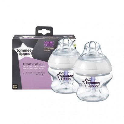 Tommee Tippee 英國湯美天地寬口防脹氣PP奶瓶2*150m...