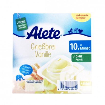 【2件】Nestle 德國雀巢Alete系列粗麵粉香草牛奶杯400g ...