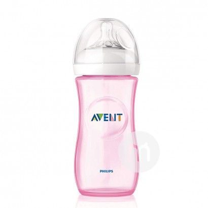 PHILIPS AVENT 英國飛利浦新安怡寬口徑自然原生PP奶瓶粉色...