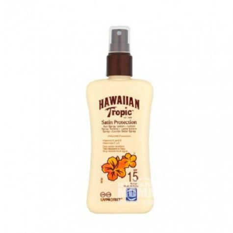 HAWAIIAN Tropic 美國夏威夷熱帶緞面太陽防護噴霧化妝水LSF15 海外本土原版