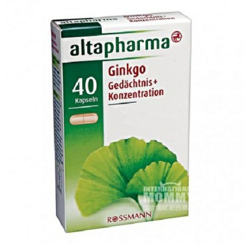 Altapharma 德國Altapharma銀杏精華健憶膠囊 海外本...