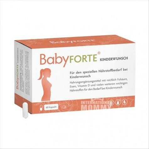 BabyFORTE 德國BabyFORTE鐵維生素D葉酸膠囊備孕60粒...