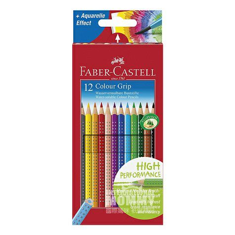 FABER－CASTELL 德國輝柏嘉12色彩色手柄彩色鉛筆 海外本土...