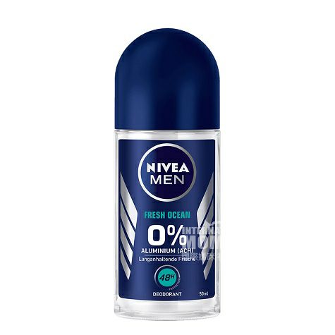 NIVEA 德國妮維雅男士止汗露腋下持久爽身清新海洋滾珠 海外本土原版