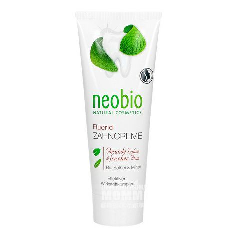 Neobio 德國Neobio有機鼠尾草薄荷含氟牙膏*2 海外本土原版