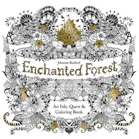 Enchanted Forest 英國魔法森林手繪填色繪本秘密花園續作...