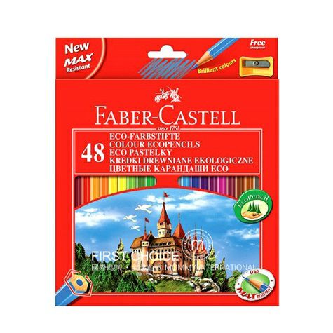 FABER－CASTELL 德國輝柏嘉48色水溶性彩色鉛筆 海外本土原...