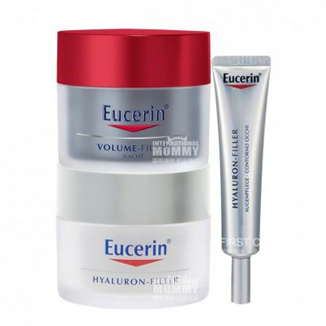 【3件裝】Eucerin 德國優色林抗衰老充盈平衡日霜+晚霜+眼霜 海外本土原版