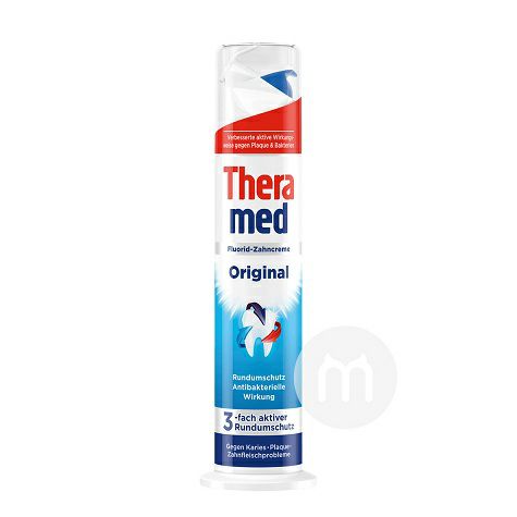 Theramed 德國泰瑞美立式抗菌防蛀牙膏100ml 海外本土原版