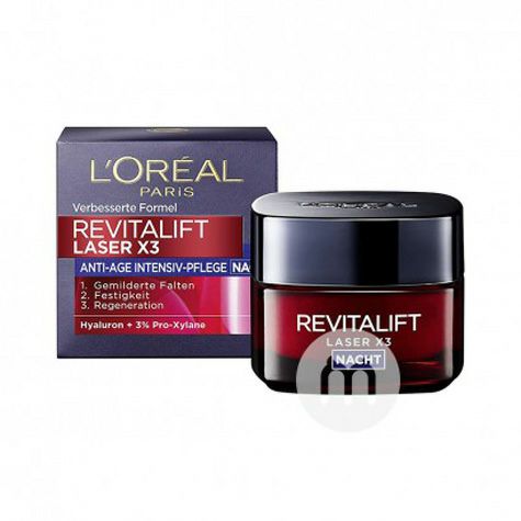 L'OREAL Paris 法國巴黎歐萊雅複顏光學嫩膚面膜霜晚霜 海外...