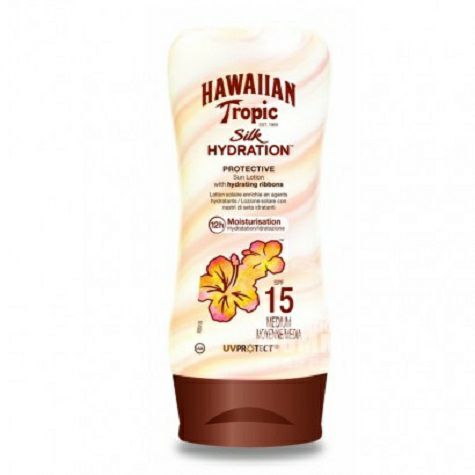 HAWAIIAN Tropic 美國夏威夷SPF15超清爽絲滑保濕防曬...