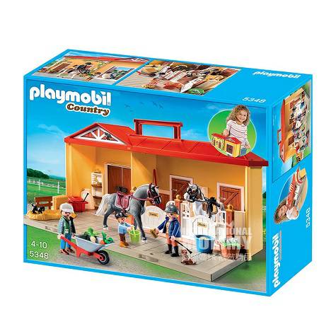 Playmobil 德國百樂寶摩比世界便攜養馬場套裝 海外本土原版